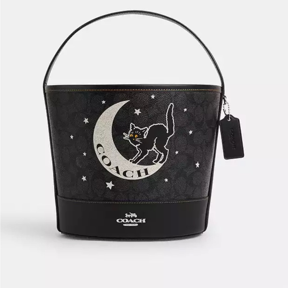 Coach cat and moon lmtd edition bucket bag